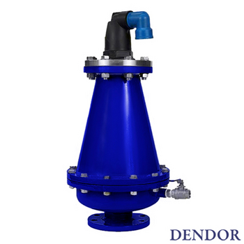 Воздухоотводчик двухступенчатый фланцевый для канализации DENDOR A10FK - Тяжелая промышленность